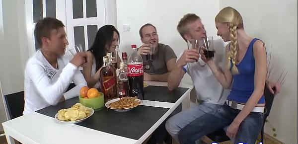 Czech homemade orgy